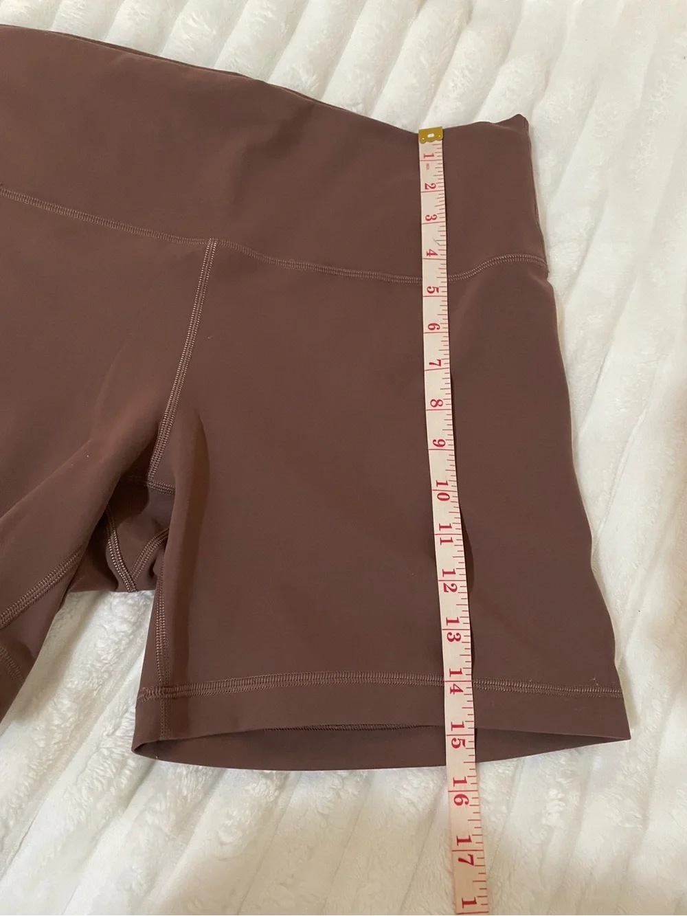 lululemon athletica High-Rise Mauve Brown Bike Shorts